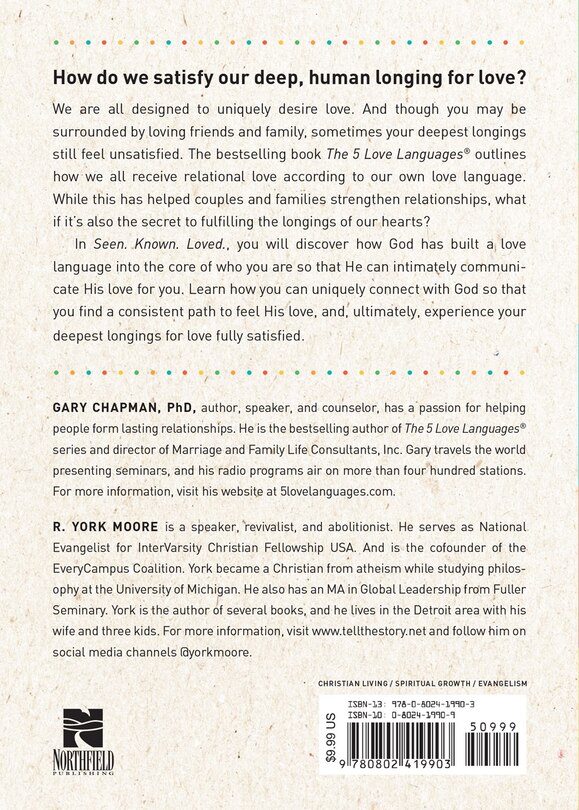 Back cover_Seen. Known. Loved.