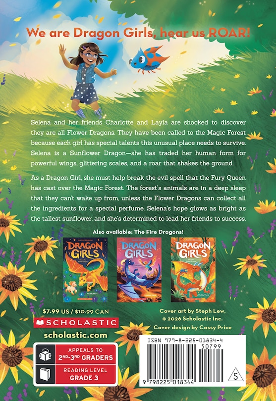 Back cover_Selena the Sunflower (Dragon Girls #19)