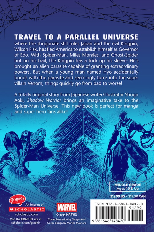 Back cover_Shadow Warrior (Spider-Man: Original Manga)