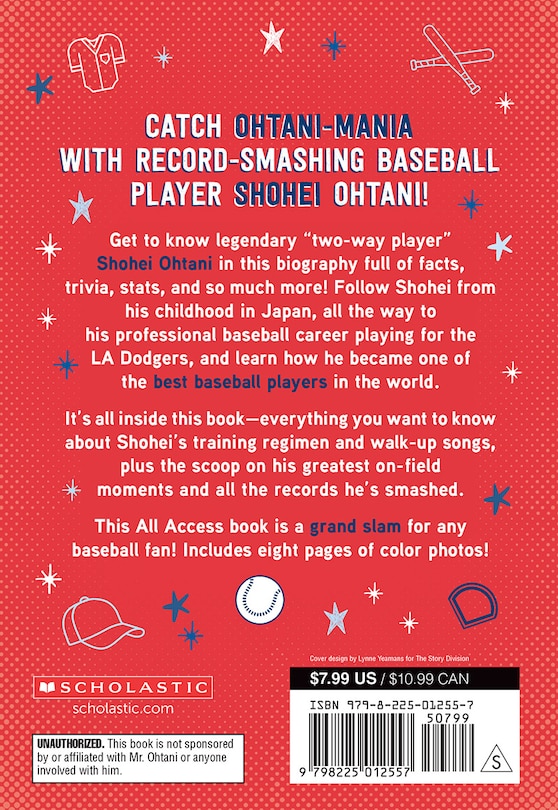 Back cover_Shohei Ohtani: All Access (Media tie-in)