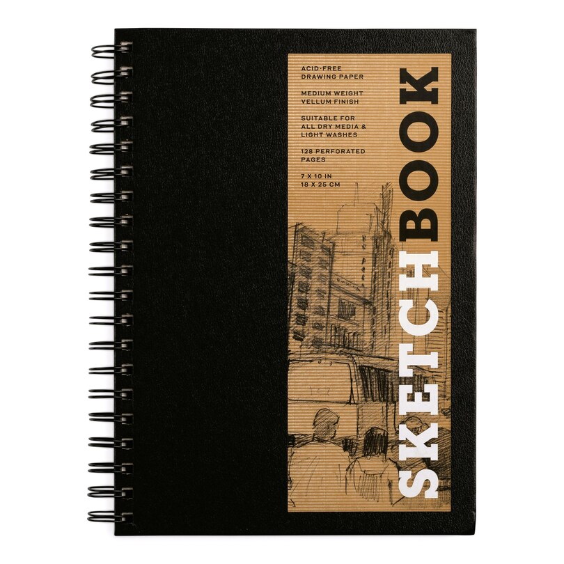 Sample content 2_Sketchbook (Basic Medium Spiral Black)