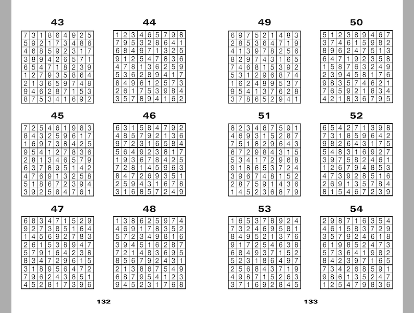 Sample content_Skill Builder Sudoku: Easy to Medium