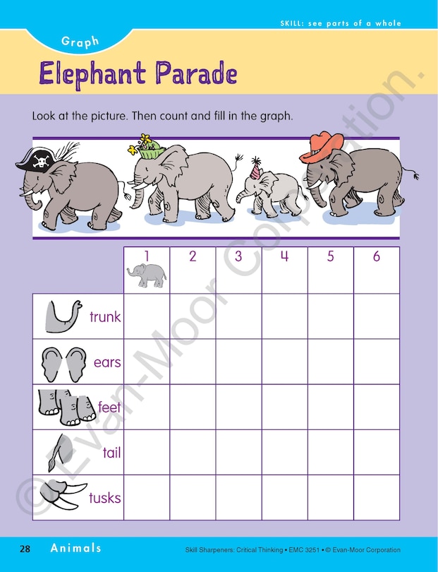 Aperçu du contenu 2_Skill Sharpeners: Critical Thinking, Grade 1 Workbook