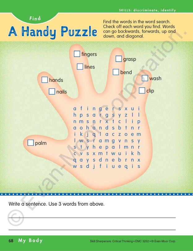 Sample content 3_Skill Sharpeners: Critical Thinking, Grade 2 Workbook