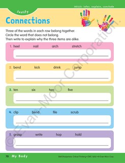 Sample content 5_Skill Sharpeners: Critical Thinking, Grade 2 Workbook