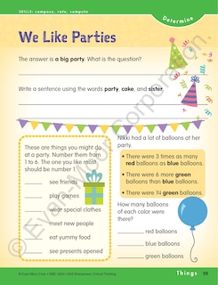Sample content_Skill Sharpeners: Critical Thinking, Grade 3 Workbook