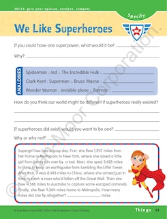 Sample content 3_Skill Sharpeners: Critical Thinking, Grade 3 Workbook