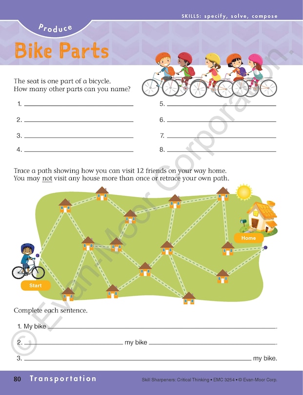 Aperçu du contenu 3_Skill Sharpeners: Critical Thinking, Grade 4 Workbook