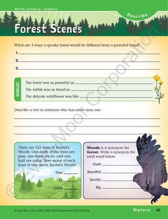 Aperçu du contenu_Skill Sharpeners: Critical Thinking, Grade 5 Workbook