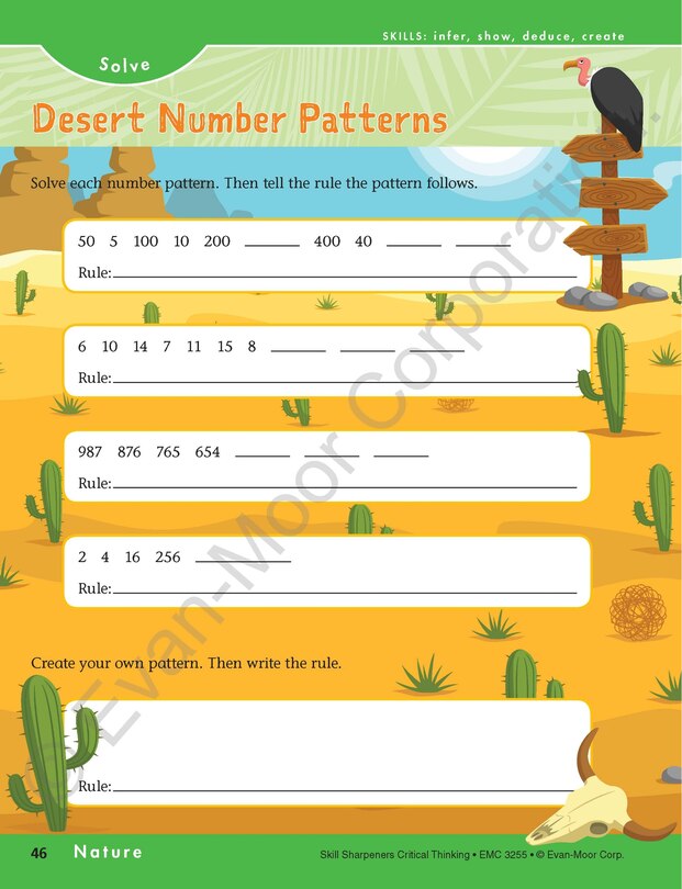 Aperçu du contenu 2_Skill Sharpeners: Critical Thinking, Grade 5 Workbook