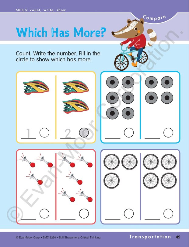 Sample content 3_Skill Sharpeners: Critical Thinking, Kindergarten Workbook