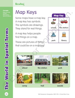 Aperçu du contenu 2_Skill Sharpeners: Geography, Grade 1 Workbook