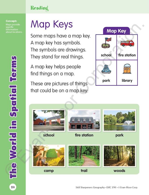 Aperçu du contenu 2_Skill Sharpeners: Geography, Grade 1 Workbook