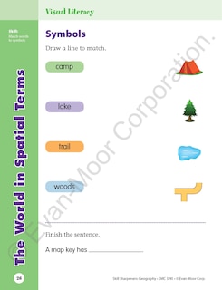 Aperçu du contenu 4_Skill Sharpeners: Geography, Grade 1 Workbook