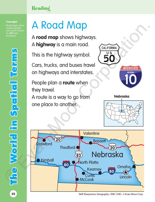 Sample content 5_Skill Sharpeners: Geography, Grade 2 Workbook
