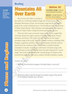 Sample content 2_Skill Sharpeners: Geography, Grade 3 Workbook