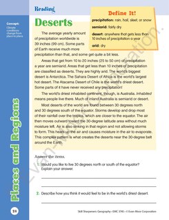 Sample content 2_Skill Sharpeners: Geography, Grade 5 Workbook