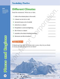 Sample content 4_Skill Sharpeners: Geography, Grade 5 Workbook