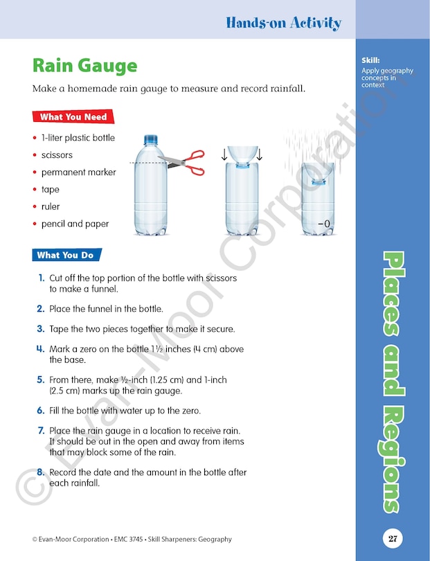 Sample content 5_Skill Sharpeners: Geography, Grade 5 Workbook