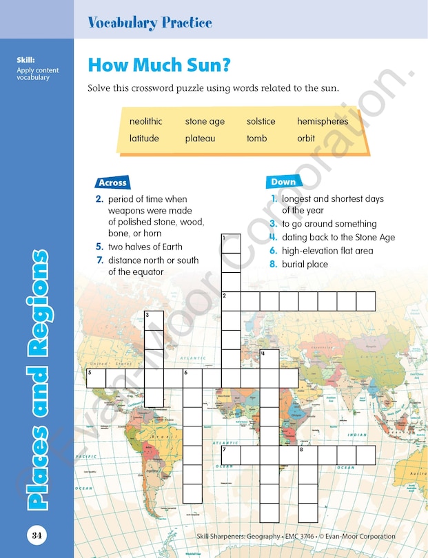 Sample content 5_Skill Sharpeners: Geography, Grade 6 Workbook