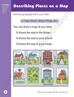 Sample content_Skill Sharpeners: Geography, Kindergarten Workbook