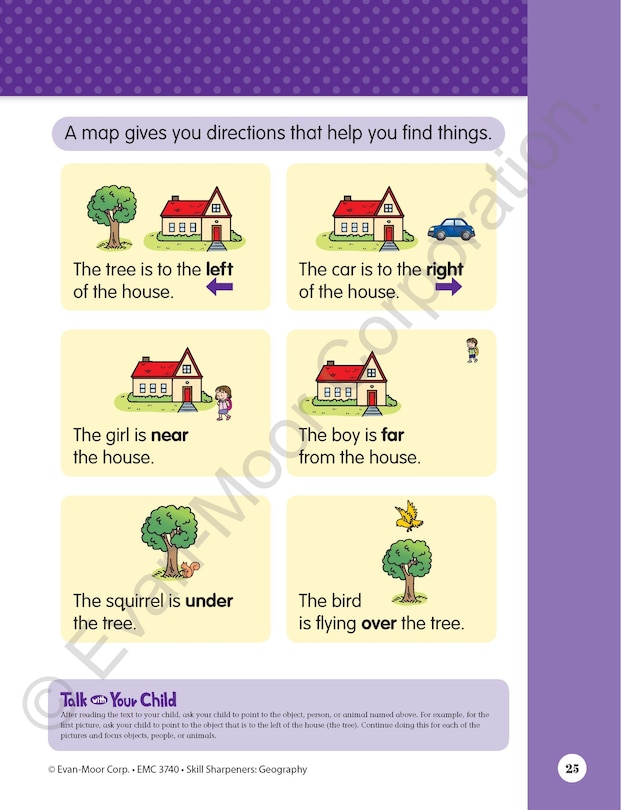 Sample content 2_Skill Sharpeners: Geography, Kindergarten Workbook