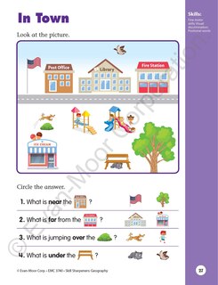 Sample content 4_Skill Sharpeners: Geography, Kindergarten Workbook