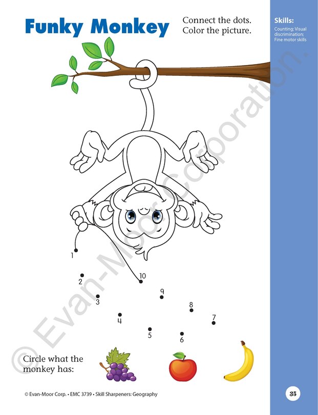 Sample content 5_Skill Sharpeners: Geography, PreK Workbook