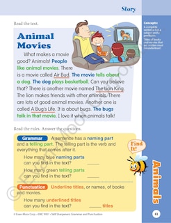 Sample content 2_Skill Sharpeners: Grammar & Punctuation, Grade 1 Workbook