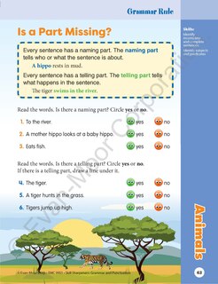 Sample content 4_Skill Sharpeners: Grammar & Punctuation, Grade 1 Workbook