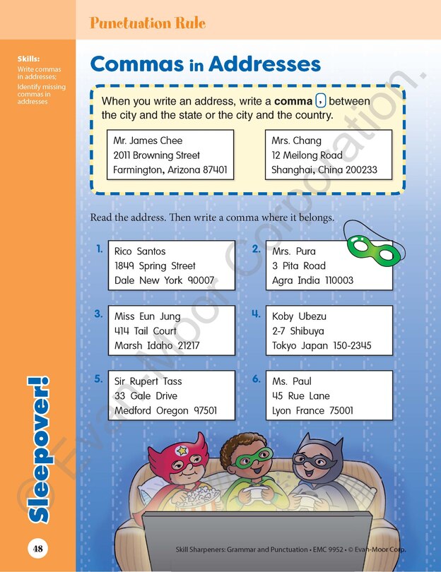 Sample content 4_Skill Sharpeners: Grammar & Punctuation, Grade 2 Workbook