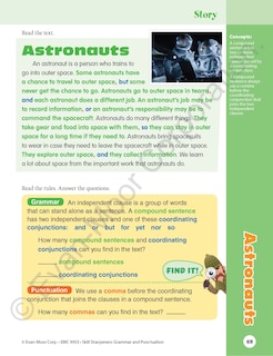 Aperçu du contenu 2_Skill Sharpeners: Grammar & Punctuation, Grade 3 Workbook