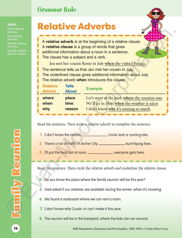 Aperçu du contenu 3_Skill Sharpeners: Grammar & Punctuation, Grade 4 Workbook