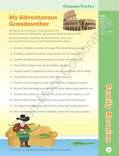 Aperçu du contenu 4_Skill Sharpeners: Grammar & Punctuation, Grade 4 Workbook