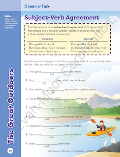 Aperçu du contenu 3_Skill Sharpeners: Grammar & Punctuation, Grade 5 Workbook