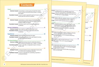 Aperçu du contenu_Skill Sharpeners: Grammar & Punctuation, Grade 6 Workbook