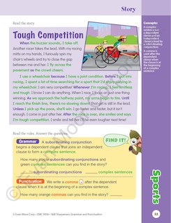 Aperçu du contenu 2_Skill Sharpeners: Grammar & Punctuation, Grade 6 Workbook