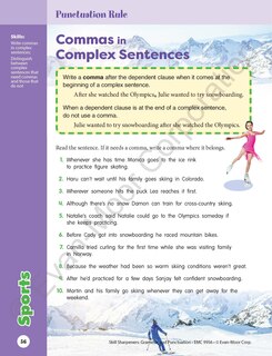 Aperçu du contenu 5_Skill Sharpeners: Grammar & Punctuation, Grade 6 Workbook