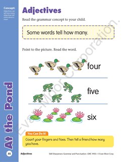Aperçu du contenu 2_Skill Sharpeners: Grammar & Punctuation, Kindergarten Workbook