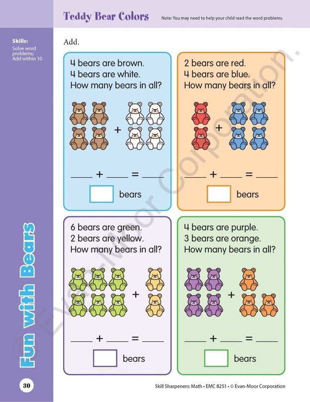 Sample content 2_Skill Sharpeners: Math, Grade 1 Workbook