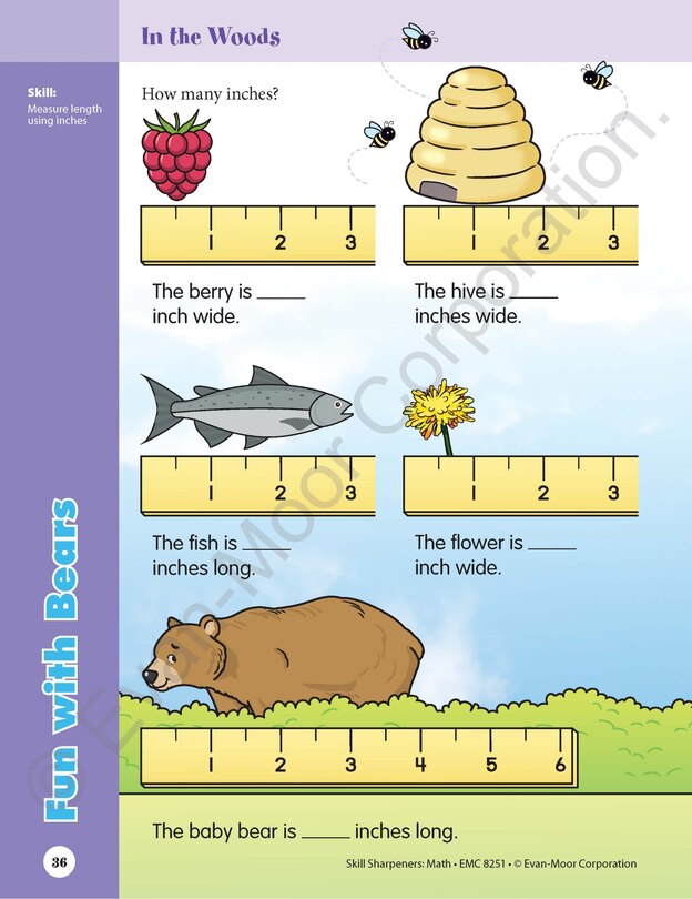 Sample content 4_Skill Sharpeners: Math, Grade 1 Workbook