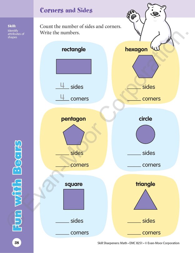 Sample content 5_Skill Sharpeners: Math, Grade 1 Workbook