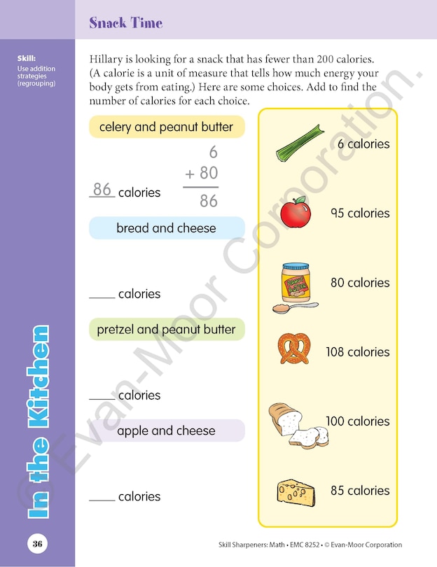 Sample content 3_Skill Sharpeners: Math, Grade 2