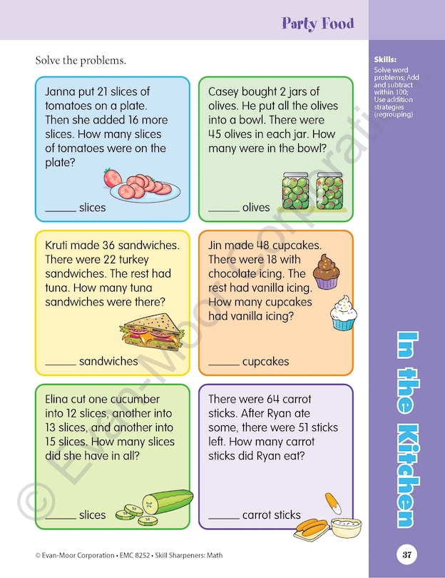Sample content 4_Skill Sharpeners: Math, Grade 2