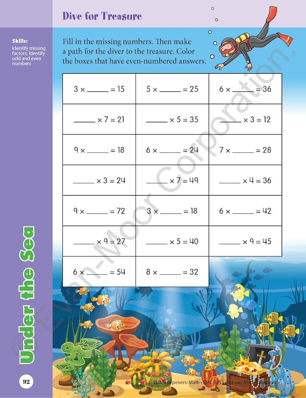 Sample content 2_Skill Sharpeners: Math, Grade 3 Workbook