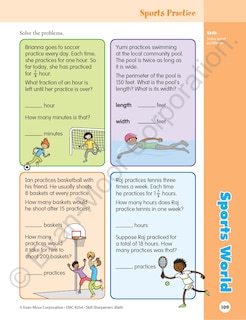 Sample content 5_Skill Sharpeners: Math, Grade 4 Workbook