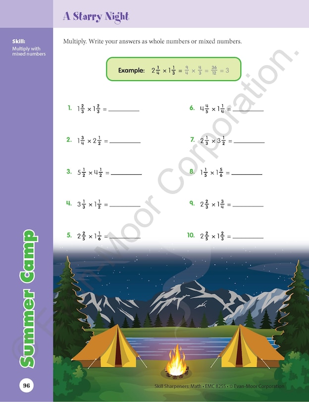 Sample content 4_Skill Sharpeners: Math, Grade 5 Workbook