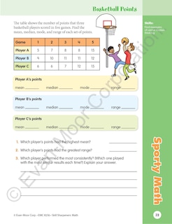 Sample content 4_Skill Sharpeners: Math, Grade 6