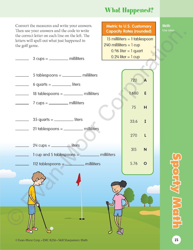 Sample content 5_Skill Sharpeners: Math, Grade 6