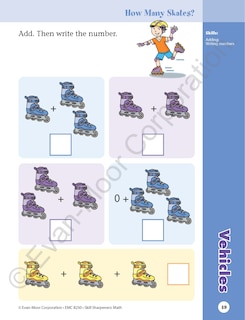 Sample content 4_Skill Sharpeners: Math, Grade K